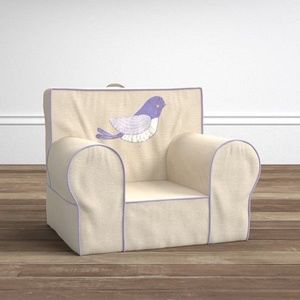 NEW Pottery Barn Kids Linen Bird Anywhere Chair